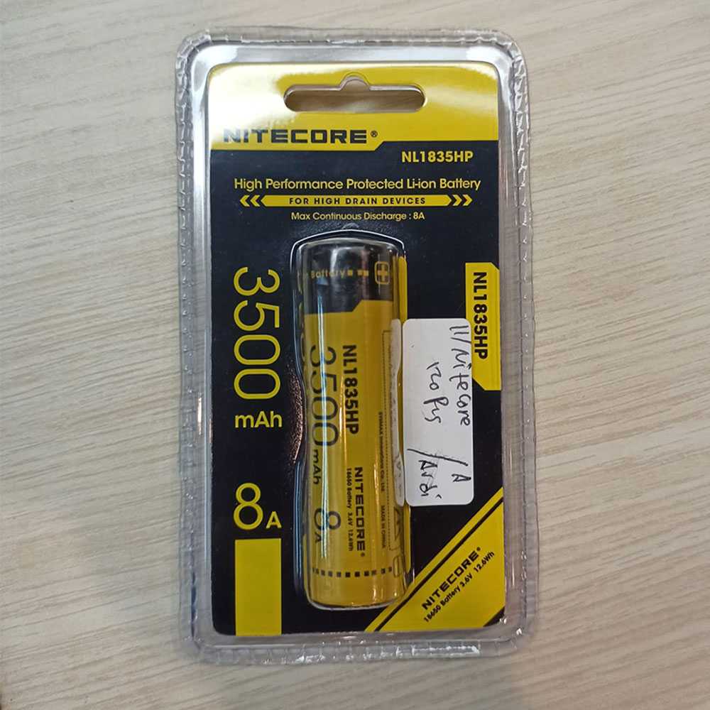 NITECORE 18650 Baterai Li-ion High Perform 3500mAh 3.6V 8A - NL1835HP