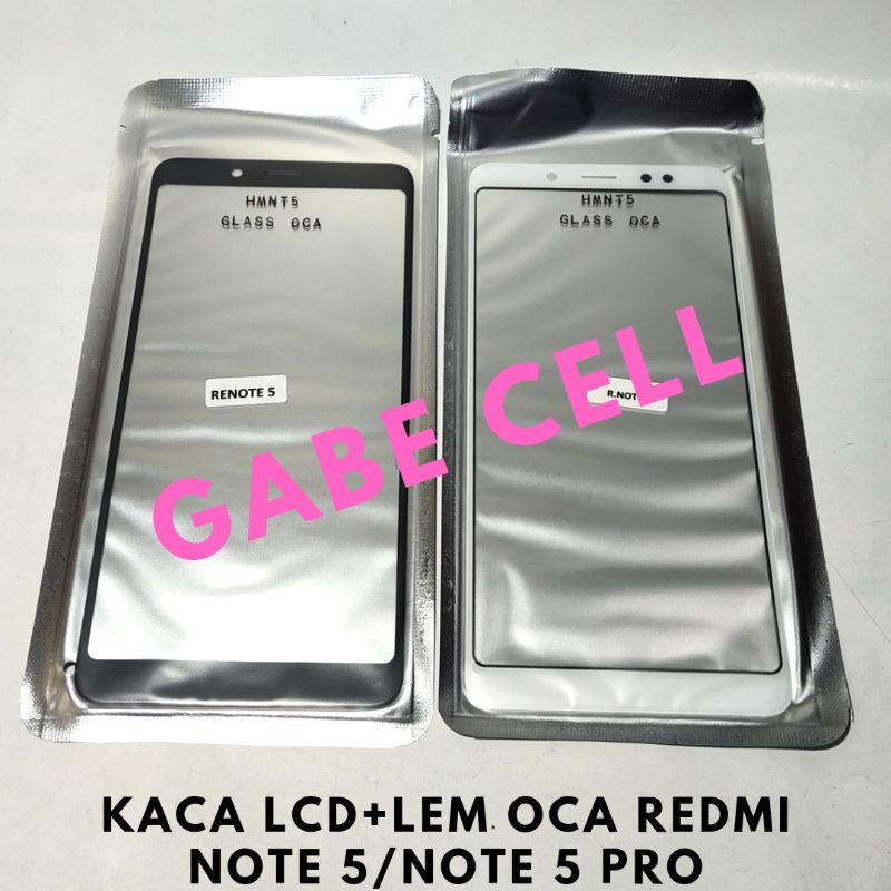 KACA DEPAN LCD+LEM OCA REDMI NOTE 5/REDMI NOTE 5 PRO
