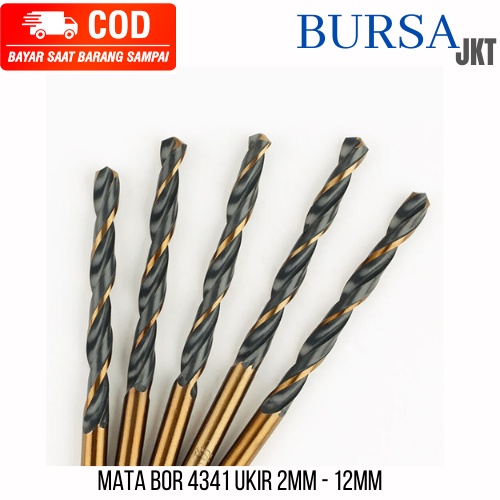 MATA BOR 4341 TST UNTUK BESI STAINLESS KAYU HITAM GOLD 12 MM