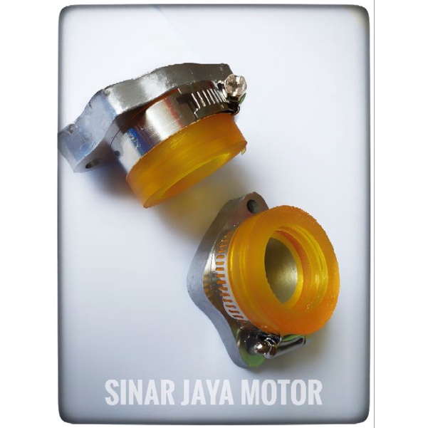 INTAKE INTEK MANIPOL  KARBURATOR KARBU PE PWK 26 28 30 TEFLON TIGER VERZA CB GL PRO MEGAPRO MIRING/LURUS