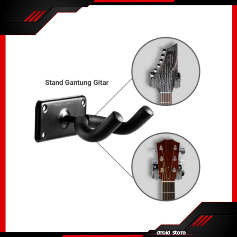 Gantungan Gitar Akustik Elektrik Hanger Gitar Wall Stand Gitar Gantung Bracket