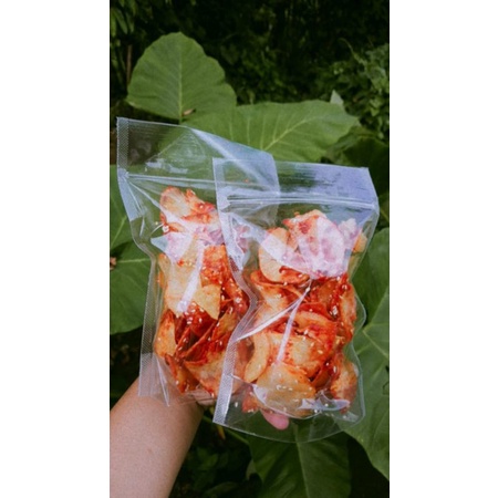 

kripik singkong madura pedas basah