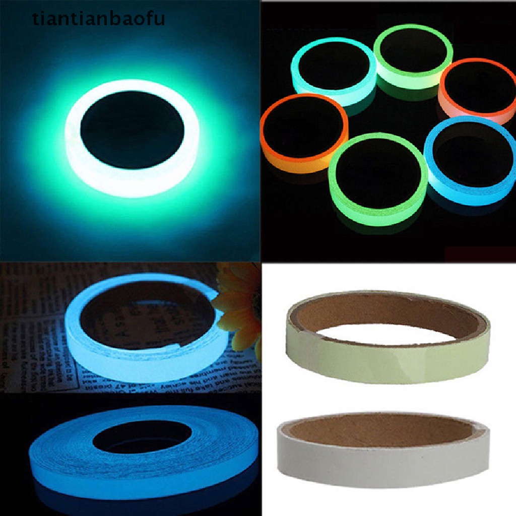 [tiantianbaofu] Luminous Tape Waterproof Self-adhesive Glow In The Dark Safety Stage Home Decor  Boutique