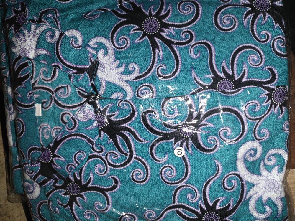 Promo Batik Couple Keluarga Sarimbit Sania Ruffle Batik Ori Ndoro Jowi Motif Cumi Tosca