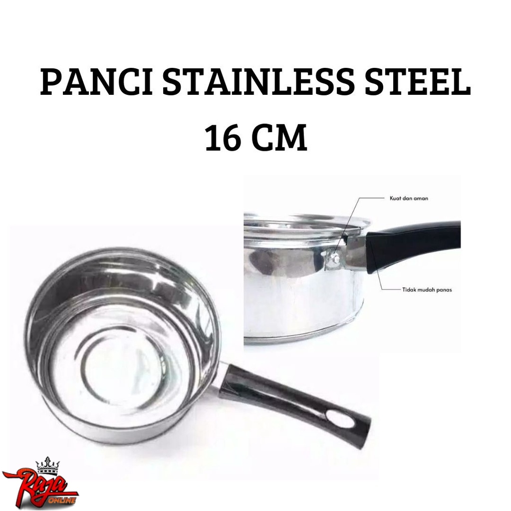 PMR16 - Panci Susu Panci Gagang Mie Instan Rebus Air Stainless