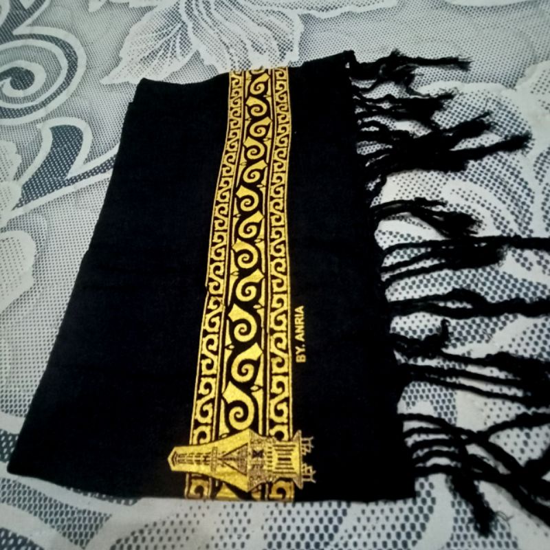 {COD} syal selendang tari selendang hitam /selendang toraja /aksesoris toraja-9
