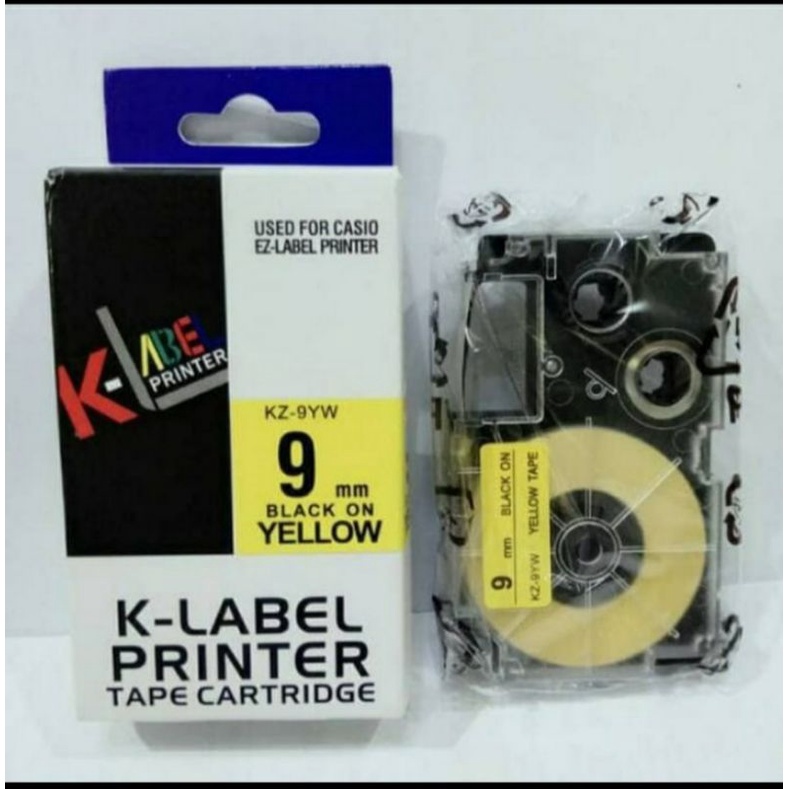 

K LABEL Printer 9mm - use Compatible Casio EZ Label Tape 9mm