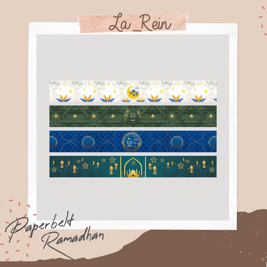 

NEW!! Paket Paper Belt Ied Mubarak Uk. 31 cm x 4 cm / Paper Sleeve / Label Segel Box / Paperbelt/Lebaran/kue kering/camilan/parcel/kado/kardus/hampers/