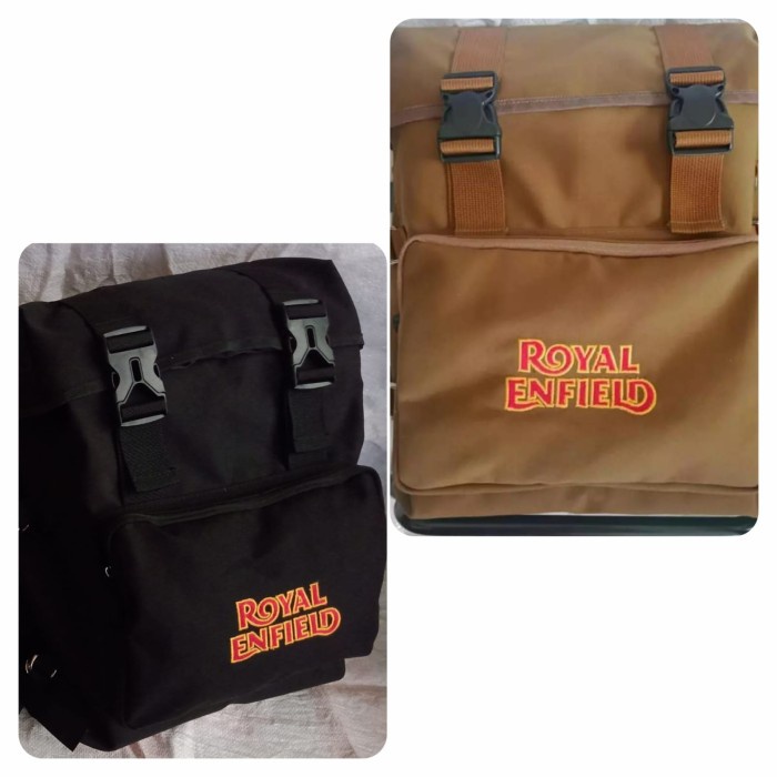 Side Bag Canvas Royal Enfield Satuan
