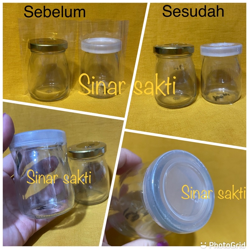 plastik segel jar pudding / segel plastik toplas selai / segel plastik jar 100ml 150ml 200ml