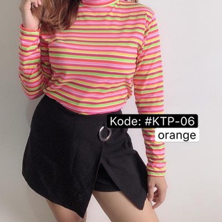 Keluaran Terbaru MAJOMER ZEROSIX TURTLENECK STRIPE TEE 