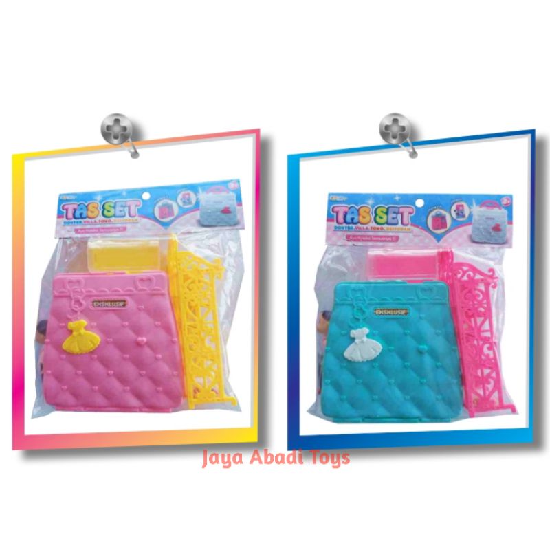 MAINAN ANAK MURAH !! TAS FASHION RAK BONEKA BISA JADI RUMAH RUMAHAN MS13