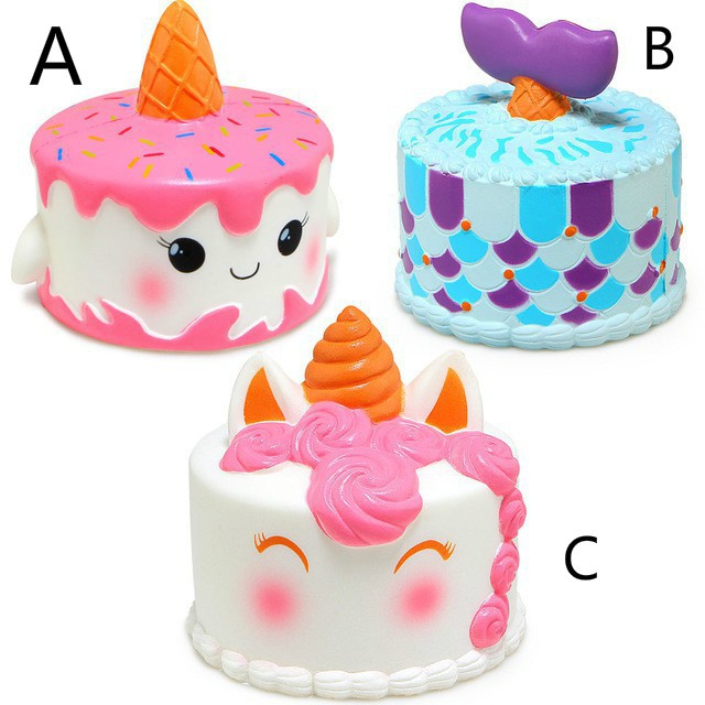 Mainan Squishy  Kue  Unicorn Jumbo  Slow Rising Wangi Cream 