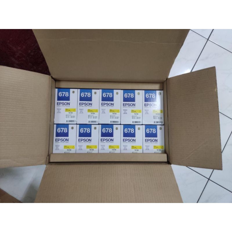 Tinta Epson 677 Black Dan 678 Color C/M/Y Original
