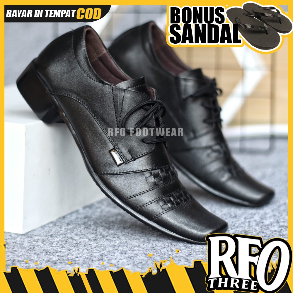 SEPATU FORMAL PRIA KULIT ASLI KANTOR FANTOVEL TALI GEREJA KONDANGAN PANTOFEL NIKAH