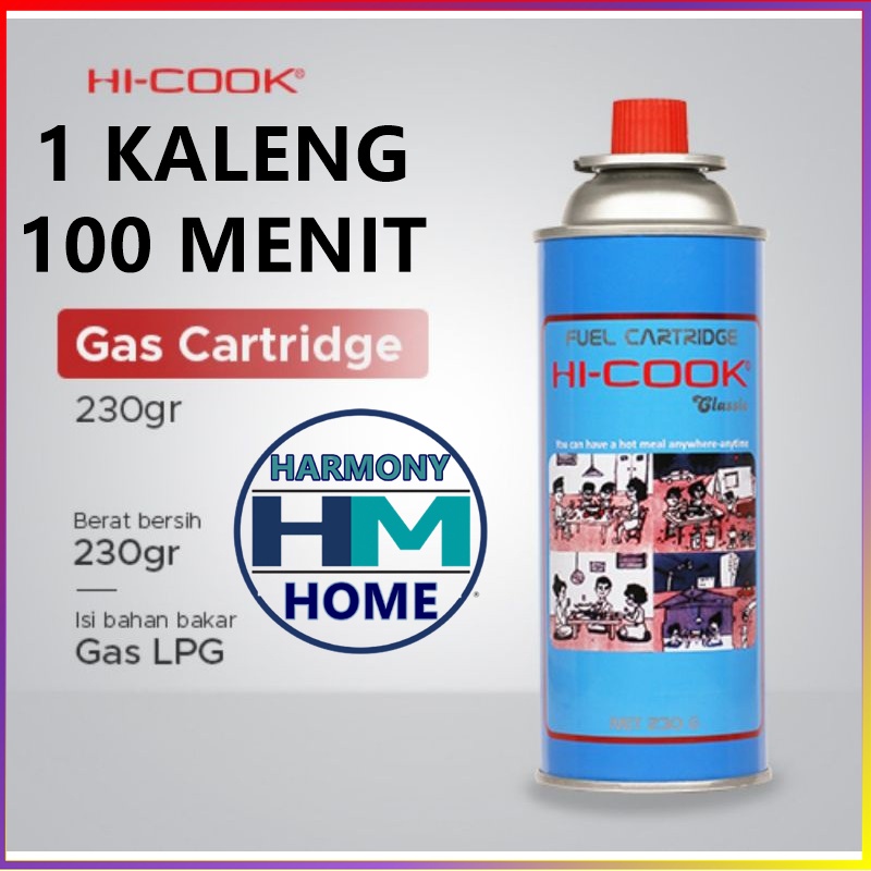 Tabung Gas Kaleng Portable 1/2/4 PIC/GAS Kaleng HICOOK cocok untuk semua merk kompor portable