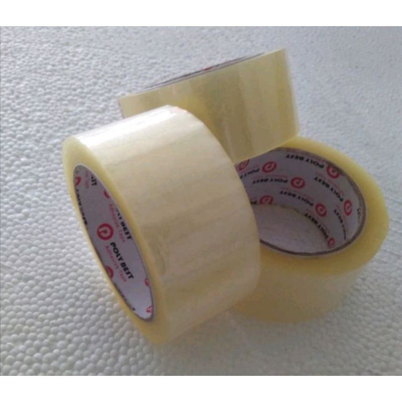 

Selotip/ Lakban Isolasi OPP Tape Bening/ Coklat 49mm x 70 mtr