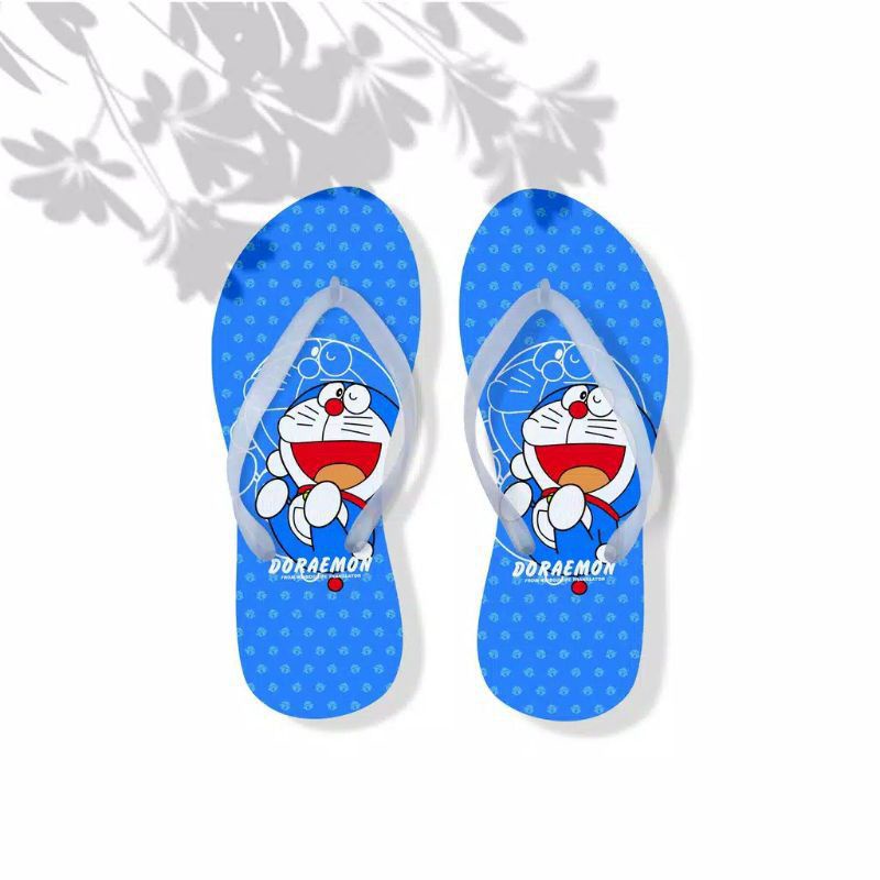 Sandal jepit Motif doraemon