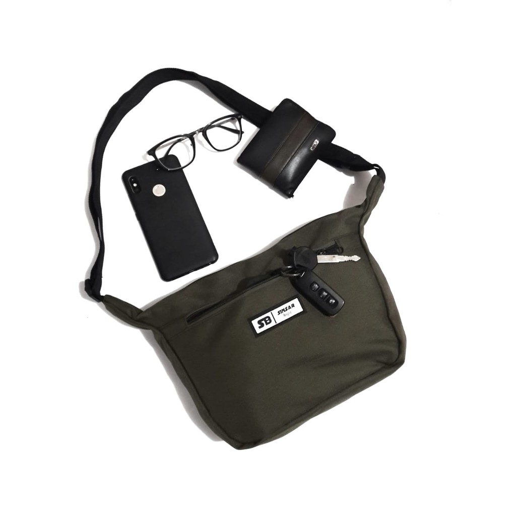 Tas Selempang Pria / Slingbag Visval Kanvas