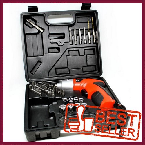 Bor Listrik Dengan 45 Set Mata Baut