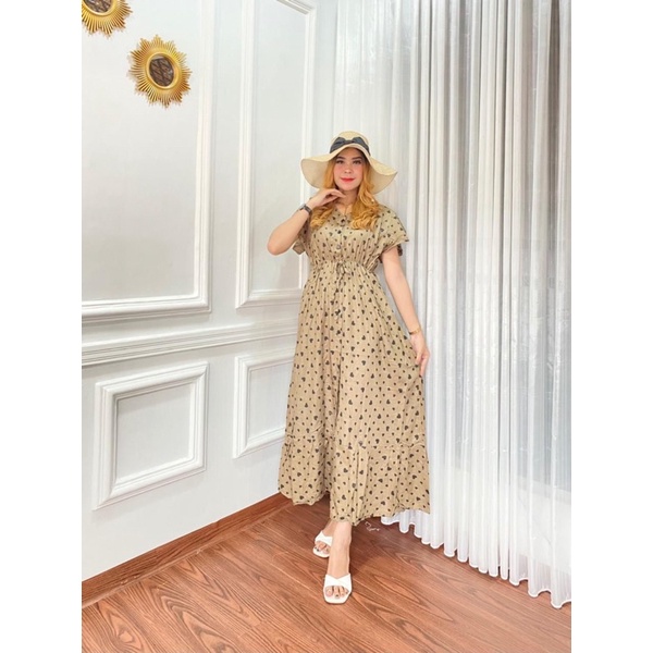 DASTER ANDIN ARAB || ELSA SERUT LOVE || RAYON SUPER GRADE A ORI MODEL KANCING DEPAN BUSUI & BUMIL LD 110-Ecer milo