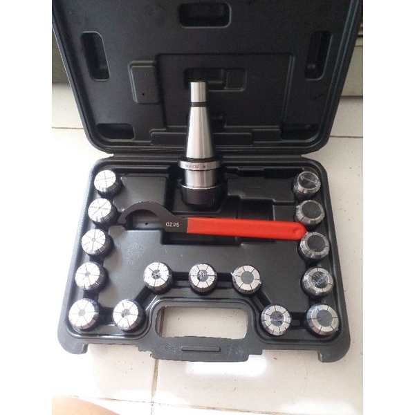 paket arbor NT40-OZ25-M16 + 15pc colet oz25 seset arbor nt40 m16 collet / coleet oz25