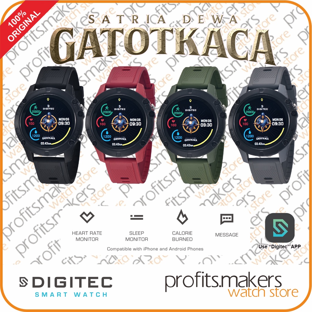 DIGITEC DG SW GATOT KACA / DG-SW-GATOT-KACA Smart Watch Smartwatch ORIGINAL