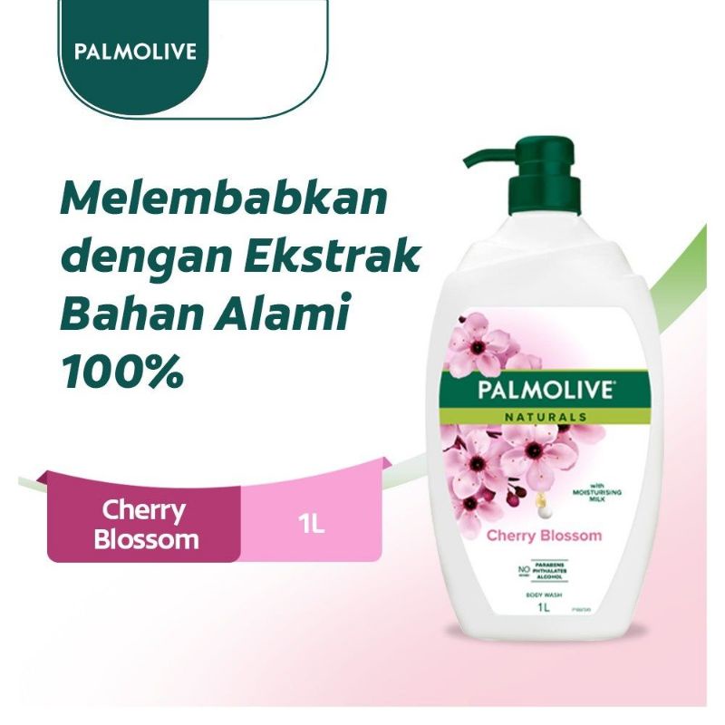Palmolive Naturals Shower Gel 1L Milk &amp; Honey / Cherry Blossom - Orchid Sabun Mandi Cair 1 Liter