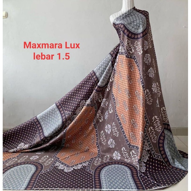 Kain Maxmara dan Pradacrepe Melati motif (harga per 0,5m)