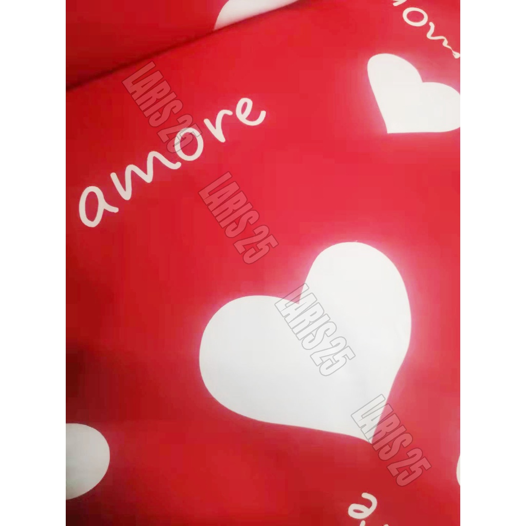 TERMURAH BAHAN KAIN MOTIF AMORE TERLARIS KATUN MIKROTEX UTK SPREI GORDEN BEDCOVER PER 0,5M DAN 1M