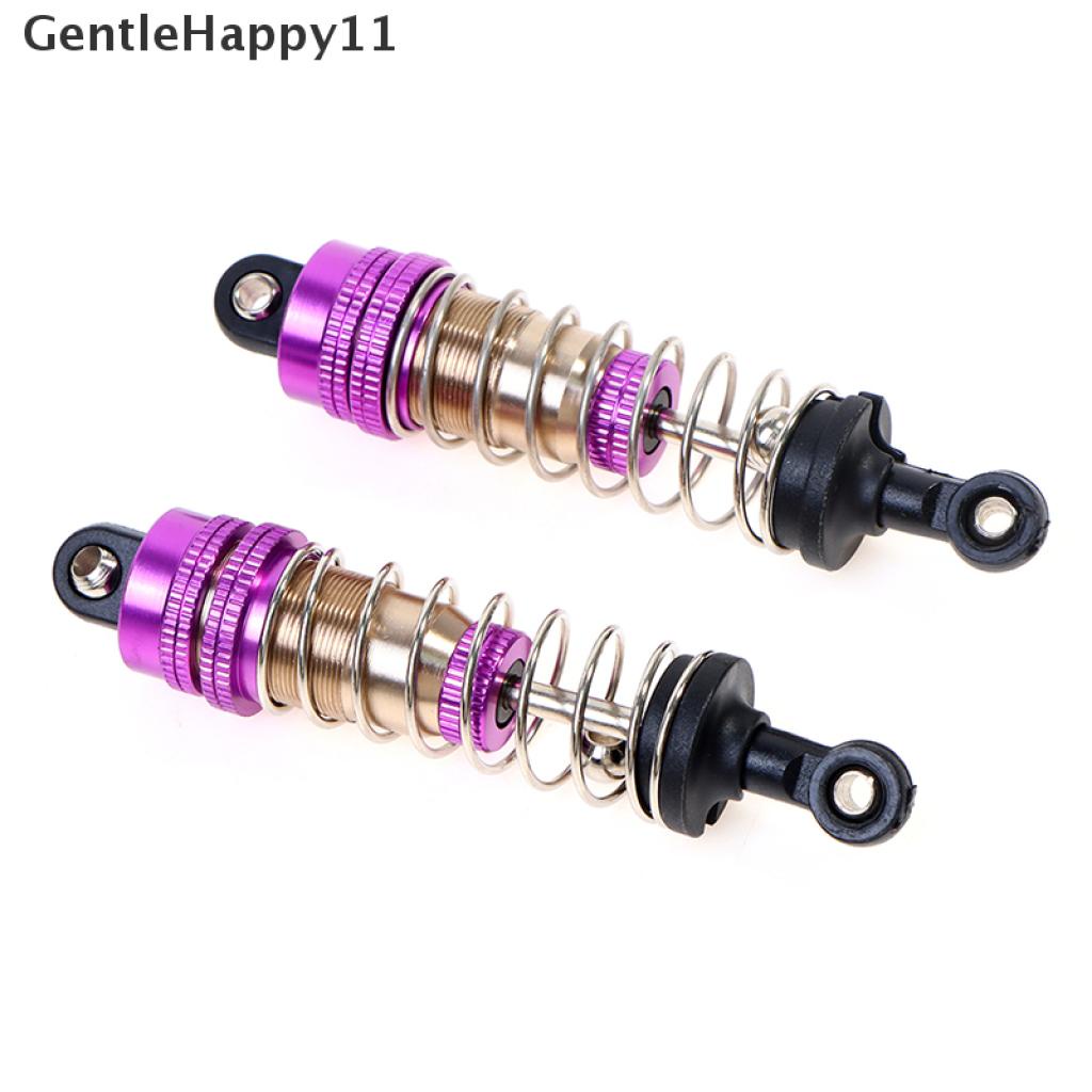 Gentlehappy 2PCs Shock Absorber Universal Depan &amp; Belakang Bahan Metal Untuk Wltoys 124019 144001 Mobil RC