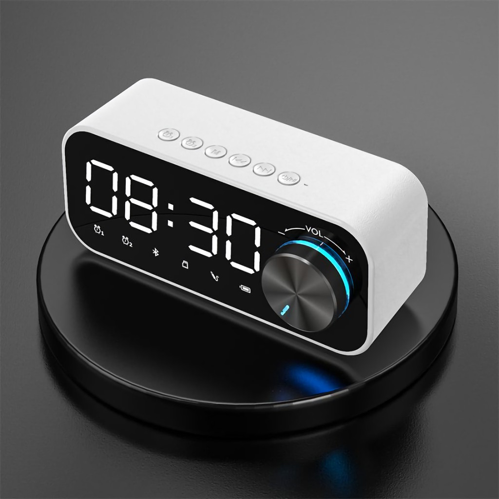 (COD) Jam Digital Meja Speaker Bluetooth Jam Kamar LED Alarm Digital Jam Meja Digital