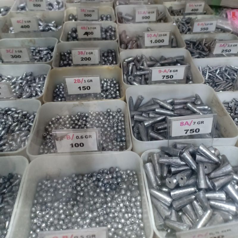 Timah Pancing, Timbel Pancing, pemberat timah pancing, Timah pancing Merica Bulat, Timah pancing