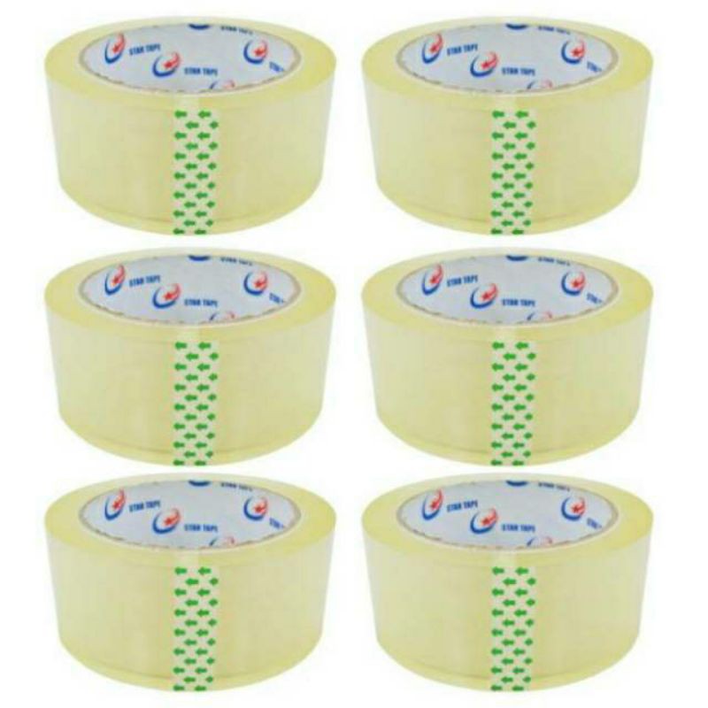 

Lakban Bening Star Tape Tape 48 mm x 90 yard