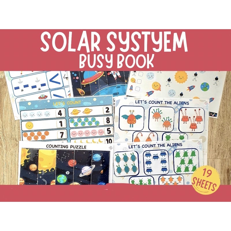 Finn Fun World Busy Book Anak - SOLAR SYSTEM BUSY BOOK