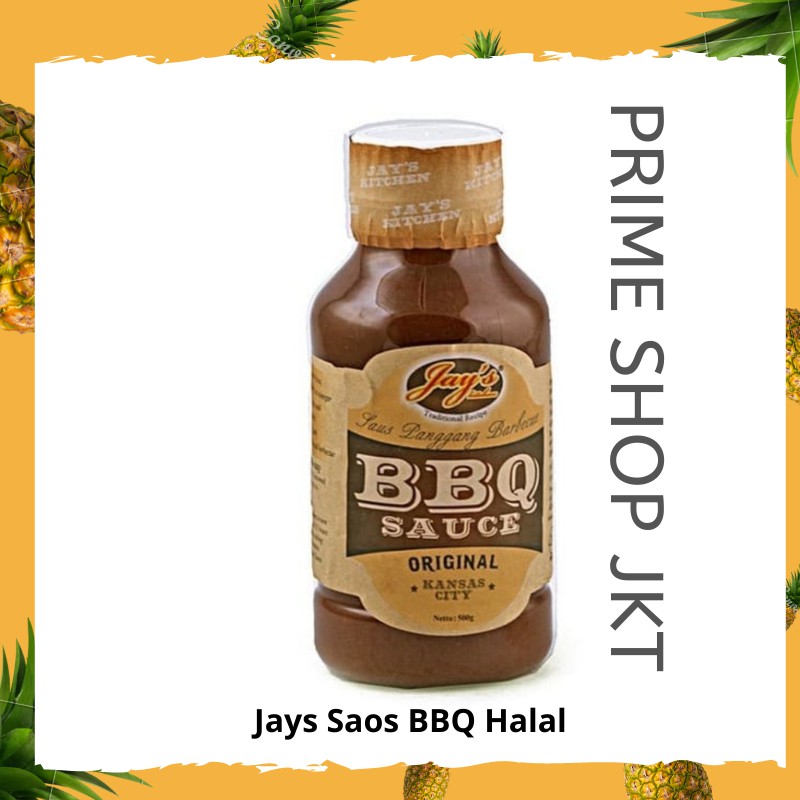 

Jay's Kitchen BBQ Sauce Original - Jays Saus Panggang Barbecue 500gr Halal