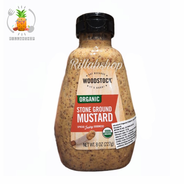 

Woodstock Organic Stone Ground Mustard 8OZ (227g)