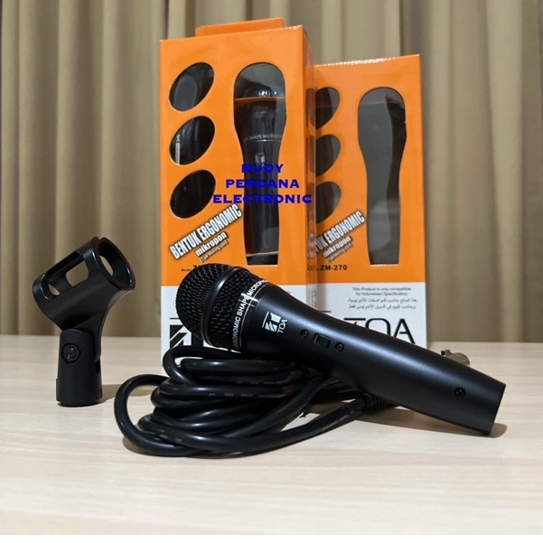 MICROPHONE MIC CABLE MIKROPON MIK KABEL TOA ZM-270 ORIGINAL ORI BAGUS TERLARIS TERBAIK GARANSI MASJID