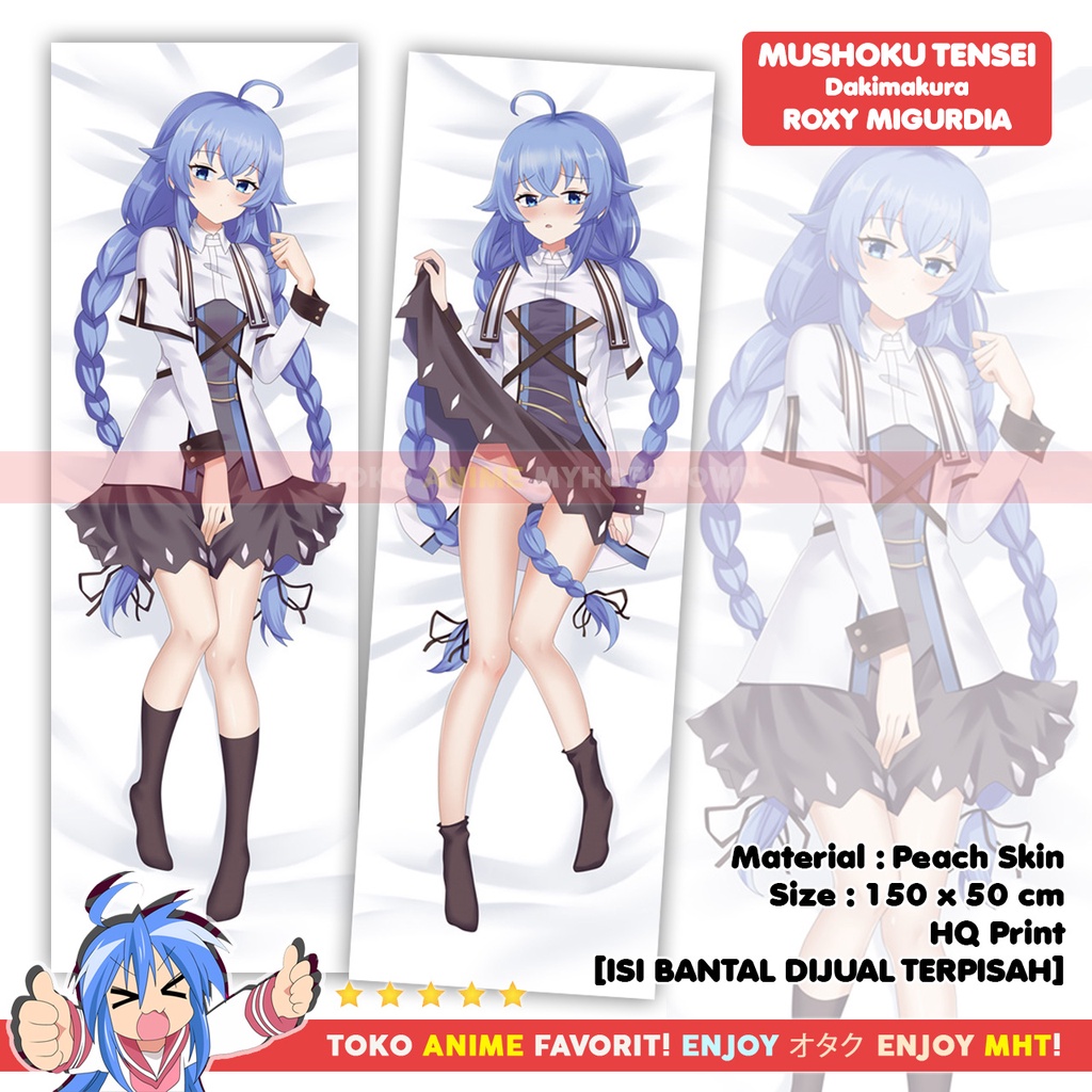 Sarung Bantal Anime Dakimakura Mushoku Tensei : Roxy Migurdia