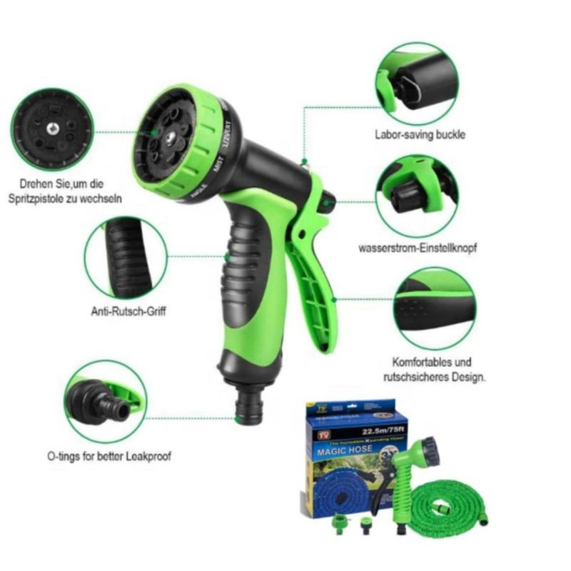 Selang Air Anti Bocor Selang Serbaguna Flexible Expandable Magic Hose Selang Taman Cuci Motor Hewan