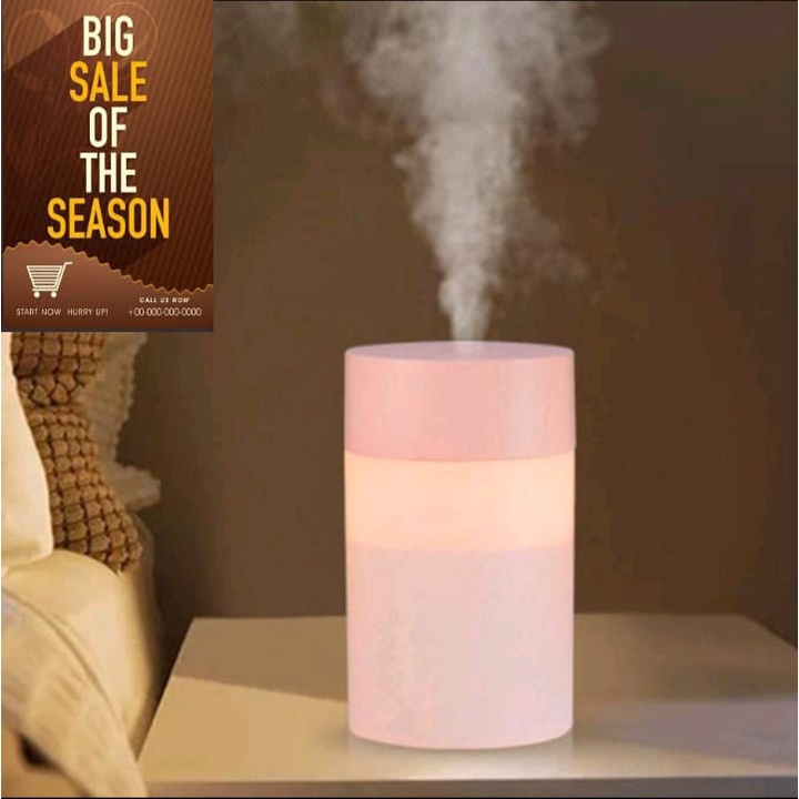 Humidifier Diffuser air aromatherapy 260 ml with 7 colour LED Lamp + Oil Aromatherapy - Pelembab ruangan