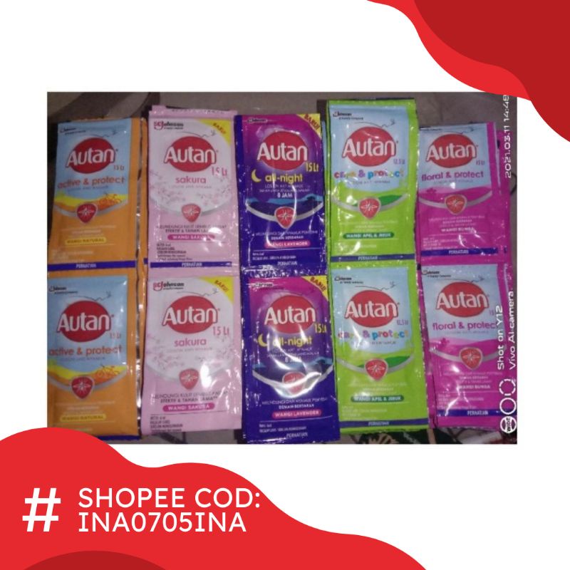 Autan Sachet / Autan Renceng / Autan 1 Renteng 12 Sachet / Ready All Varian