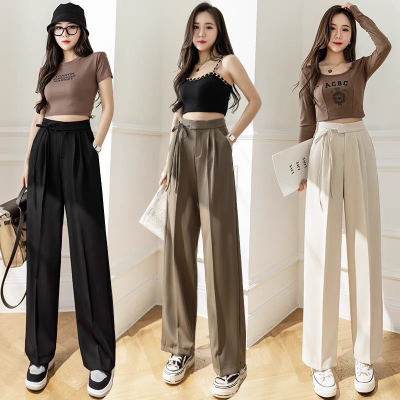 Pants Tali / Celana kulot Highwaist Polyester Premium Loose Pants / Cullote Pants Wanita Korea