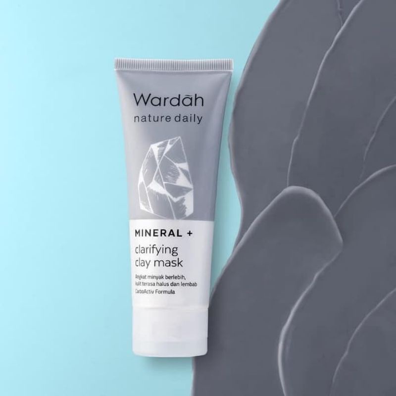 Wardah Nature Daily Mineral+ Clarifying Clay Mask 60 m/Masker Wajahl