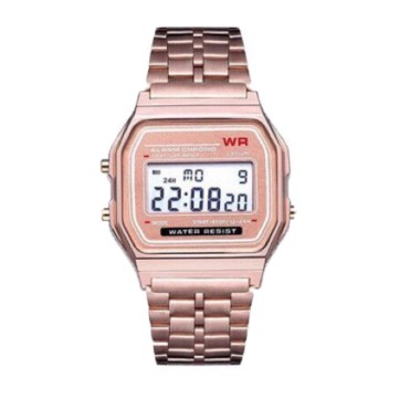 Bayar Di Tempat Jam Tangan Digital CS A-159 Rantai Gold Rosegold Silver Hitam