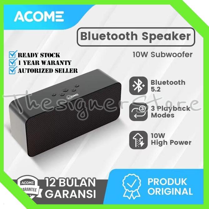 ACOME A16 Speaker Bluetooth Super Bass High Power 10W 3 Playback Modes