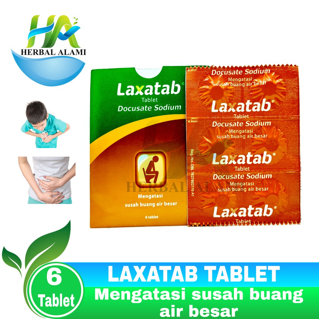 Laxatab Tablet - Membantu Melancarkan Bung Air Besar