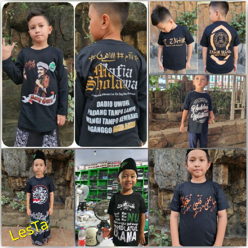 Kaos Santri Anak Terlaris, Kaos Anak Pendek, Kaos Muslim Anak, Kaos Az-zahir, Kaos Syehermania