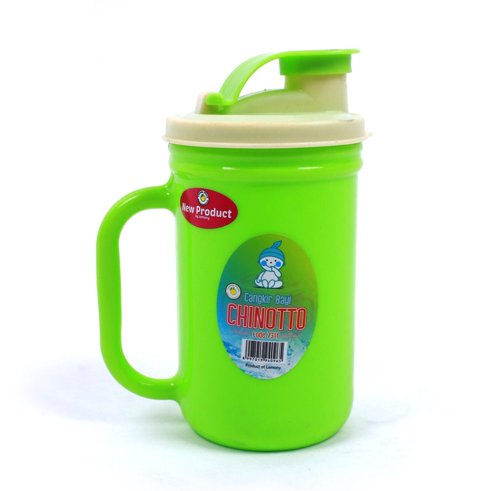 RD - Cangkir Bayi Botol Minum Anak Tutup Chinotto lemony / Mug Minum Anak Lucu