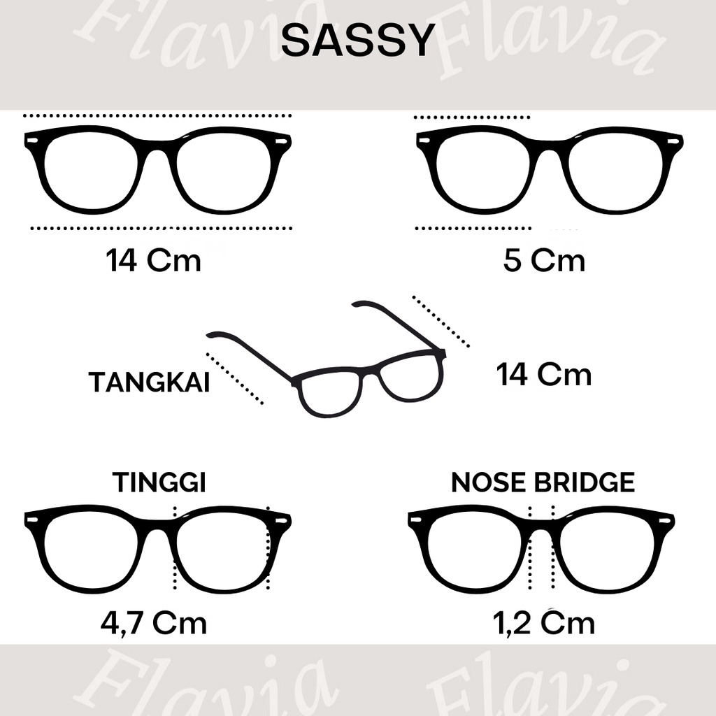 Flavia Eyewear - Kacamata Sassy Square Acetat (custom minus, photochromic, blueray, bluechromic dan photobrown)